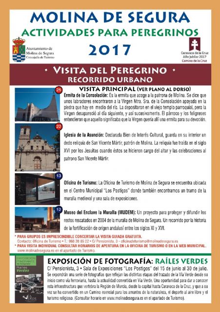 La Concejalía de Turismo organiza la Visita del Peregrino, un recorrido urbano por Molina de Segura