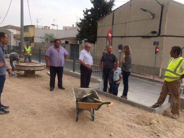 La Alcaldesa de Molina de Segura visita obras en ejecución en varios puntos del municipio