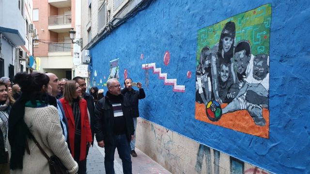 Inauguración murales artísticos en barrio de Molina de Segura