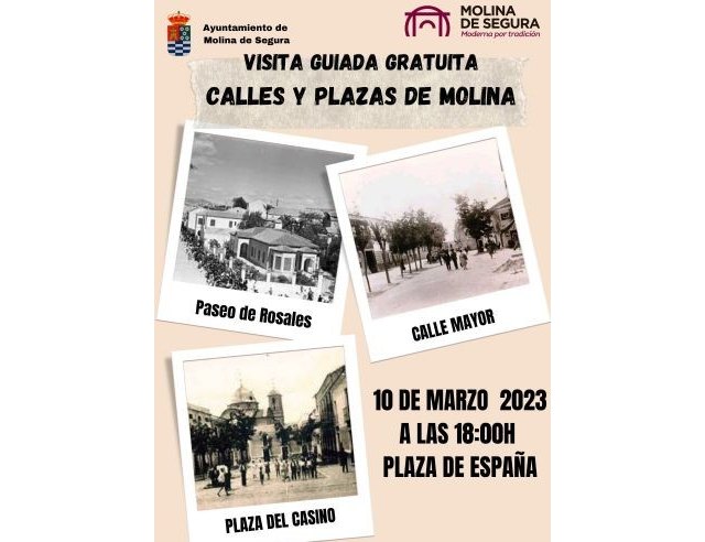 Visita guiada gratuita calles y plazas de Molina de Segura