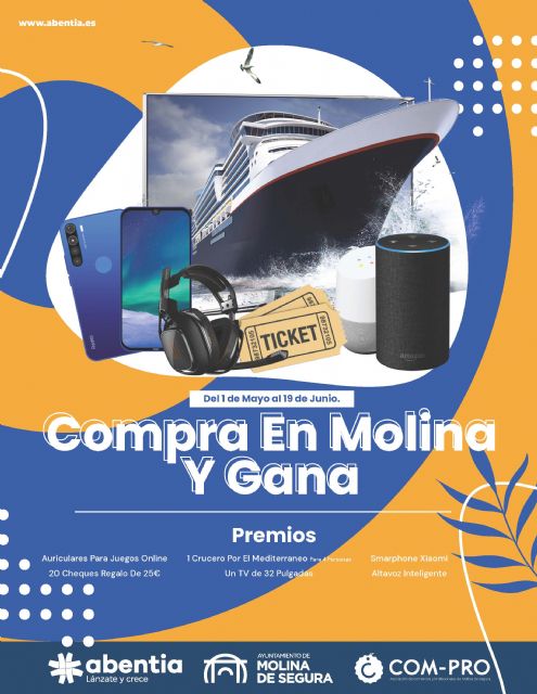 El Ayuntamiento colabora con la asociación COM-PRO en la puesta en marcha de la campaña COMPRA EN MOLINA Y GANA para promocionar el comercio local