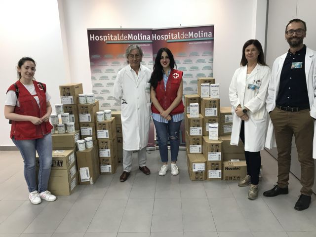 El Hospital de Molina dona 300 kgs. de leche en polvo infantil a Cruz Roja