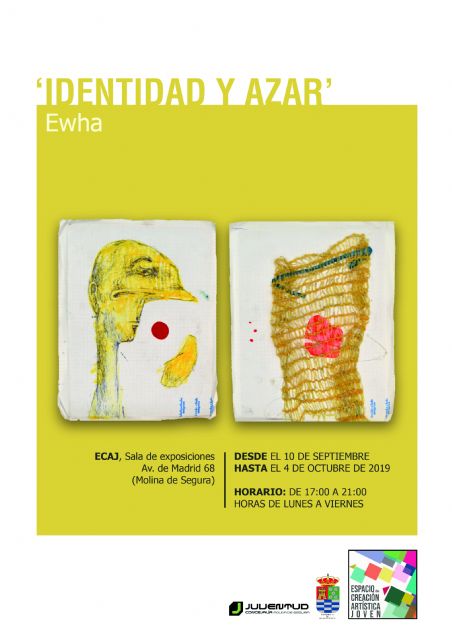 El Espacio de Creación Artística Joven de Molina de Segura acoge la exposición IDENTIDAD Y AZAR, de Ewha, del 10 de septiembre al 4 de octubre