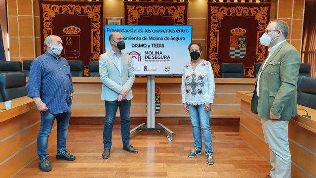 El Ayuntamiento de Molina de Segura firma convenios con las asociaciones DISMO y TEDIS, a las que destina un total de 49.000 euros