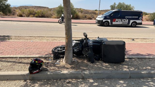 Muere un repartidor de comida a domicilio en Molina en un accidente de motocicleta
