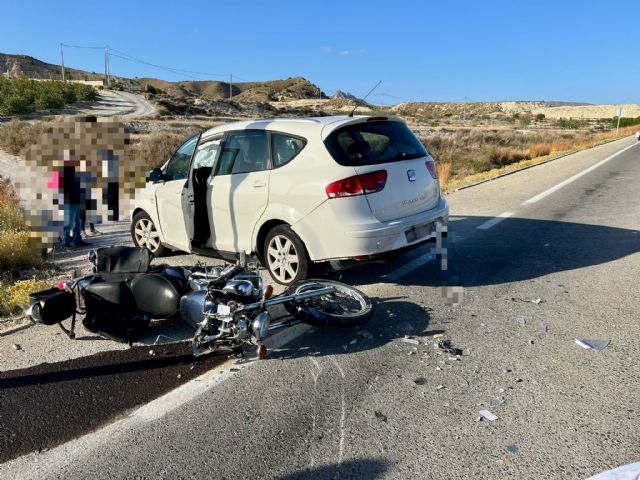 Fallece un motorista en un accidente de tráfico ocurrido en Molina de Segura