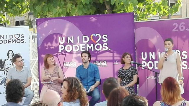 Unidos Podemos defiende que el gobierno de coalición de Molina es el espejo en el que debe mirarse el PSOE