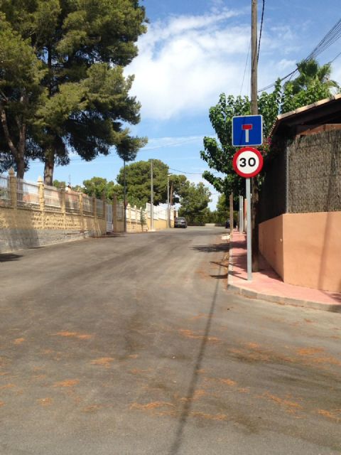 El Ayuntamiento de Molina de Segura ha llevado a cabo obras de mejora de seguridad vial en Los Valientes