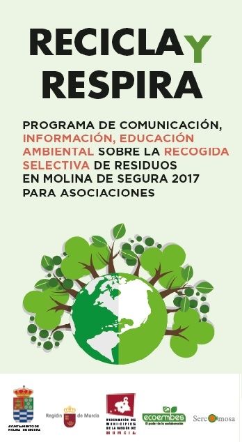 El Ayuntamiento de Molina de Segura pone en marcha el Programa de actividades de Educación Ambiental Recicla y Respira, destinado a colectivos y asociaciones ciudadanas