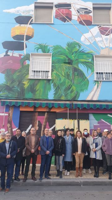 Inauguración de mural artístico en Barrio de Fátima de Molina de Segura