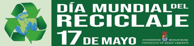 El Ayuntamiento de Molina de Segura celebra el Día Mundial del Reciclaje el jueves 17 de mayo, con la iluminación de verde de su fachada y el recordatorio a la ciudadanía sobre la importancia de su colaboración en este proceso