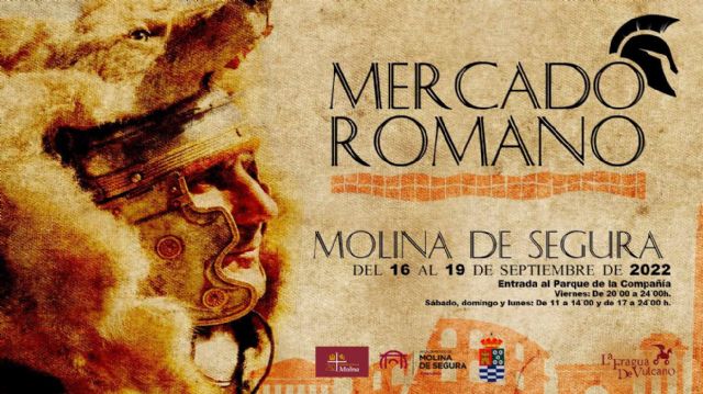 Molina de Segura contará con un Mercado Romano durante las Fiestas Patronales, del 16 al 19 de septiembre