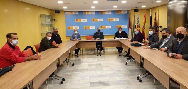 Reunión del alcalde de Molina de Segura con el presidente de la CHS