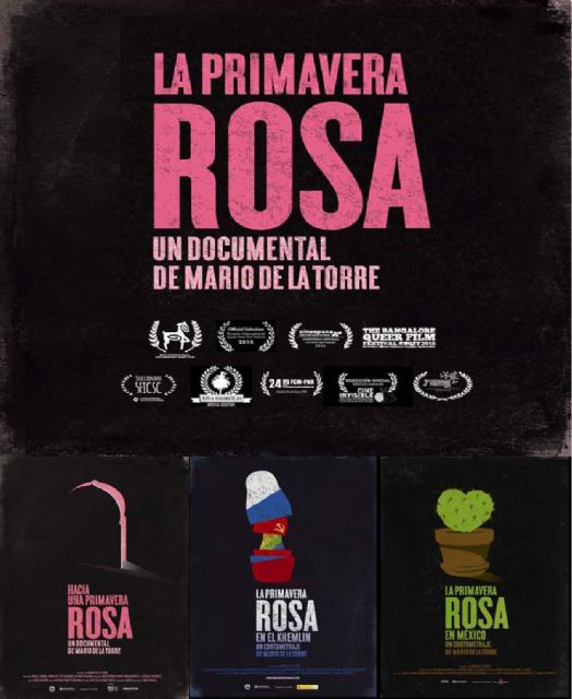 Los tres episodios del proyecto documental Hacia una Primavera Rosa, sobre la problemática de la comunidad LGTB en el mundo, serán proyectados en Molina de Segura el viernes 17 de junio
