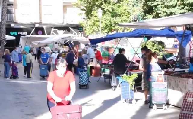 El Mercado Semanal del Parque de la Compañía de Molina de Segura no se adelanta este año al viernes y se mantiene el sábado 19 de septiembre