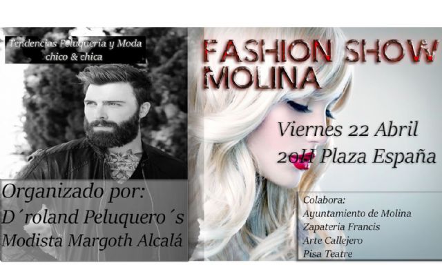 El evento de peluquería y moda FASHION SHOW MOLINA se celebra el viernes 22 de abril en la Plaza de España