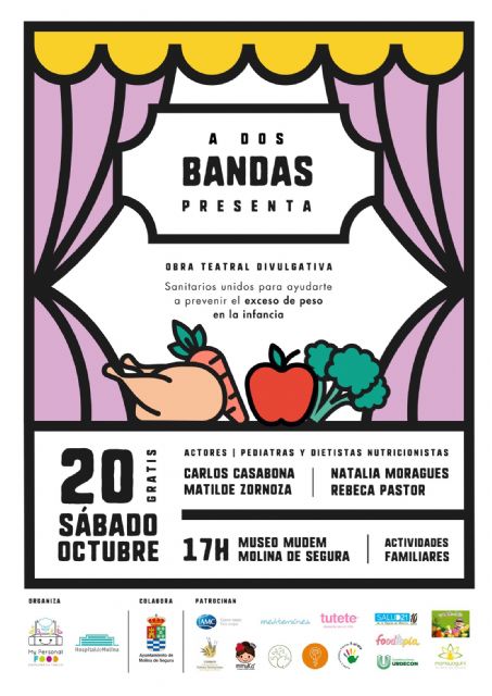 Dietistas-nutricionistas y pediatras se unen para prevenir el exceso de peso en la infancia a través del evento #ADosBandas, el sábado 20 de octubre, en Molina de Segura