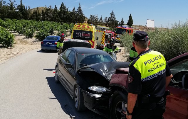 3 heridos en accidente de tráfico ocurrido en Molina de Segura