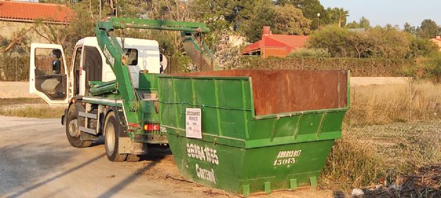 El Ayuntamiento de Molina de Segura pone en marcha un proyecto piloto municipal de recogida de poda domiciliaria en contenedor