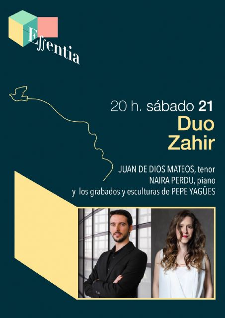 Dúo Zahir ofrece el tercer concierto del Festival Internacional de las Artes y los Sentidos ESSENTIA el sábado 21 de mayo en el Teatro Villa de Molina