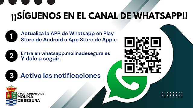 El Ayuntamiento de Molina de Segura, pionero en poner marcha el nuevo canal de WhatsApp municipal