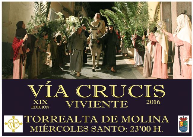 La Asociación Cultural La Cruz de La Torrealta de Molina celebra la XIX edición del Vía Crucis Viviente el Miércoles Santo 23 de marzo