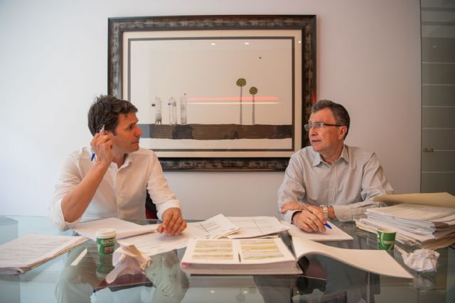 José Ángel Alfonso y José Ballesta mantienen una reunión de trabajo para unir sinergias entre Molina de Segura y Murcia