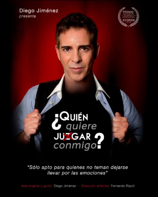 Diego Jiménez protagoniza el espectáculo ¿QUIÉN QUIERE JU(Z)GAR CONMIGO? el sábado 24 de octubre en el Teatro Villa de Molina