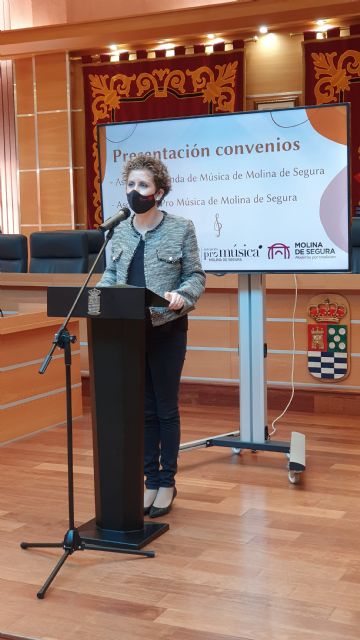El Ayuntamiento de Molina de Segura firma un convenio de subvención nominativa con la Asociación Banda Municipal de Música para la promoción de actividades musicales