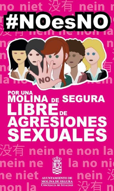 El Ayuntamiento de Molina de Segura lleva a cabo la campaña #NOesNO contra las agresiones sexuales en el IES Eduardo Linares Lumeras