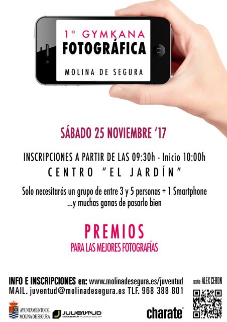 La Concejalía de Juventud de Molina de Segura organiza la I GYMKANA FOTOGRÁFICA el sábado 25 de noviembre