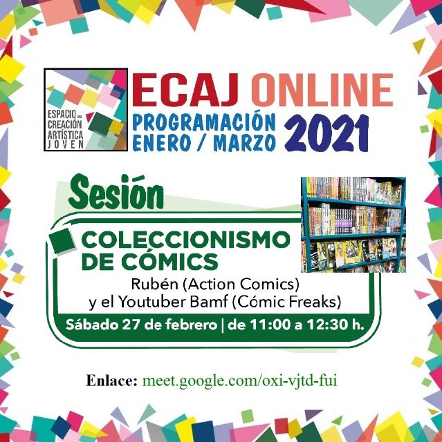 La Concejalía de Juventud de Molina de Segura organiza la sesión Coleccionismo de cómics el sábado 27 de febrero