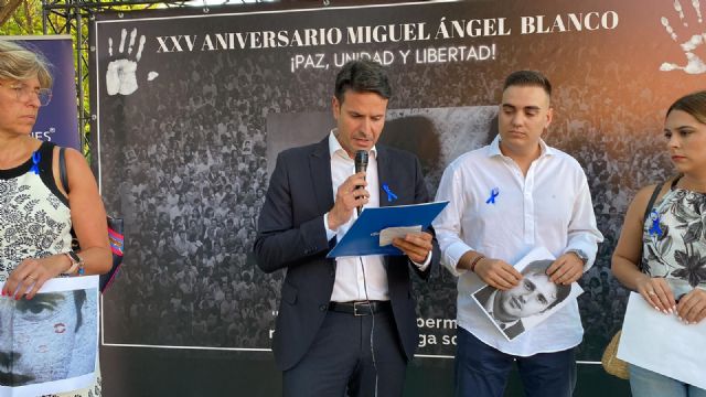 El PP de Molina de Segura presenta hoy una moción para conmemorar el 25 aniversario del asesinato de Miguel Ángel Blanco, y alegaciones a la nueva Ley Educativa