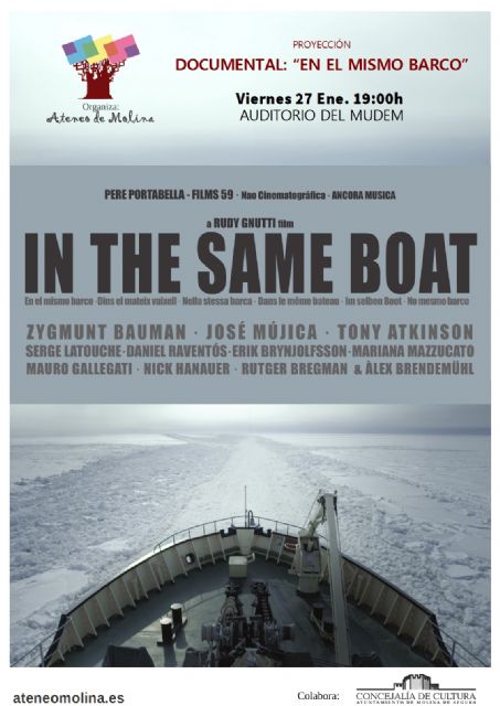El Ateneo de Molina de Segura programa el estreno regional del documental En el mismo barco el viernes 27 de enero