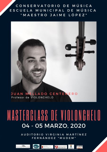 El Conservatorio Profesional de Música Maestro Jaime López de Molina de Segura organiza una master class de violonchelo los días 4 y 5 de marzo