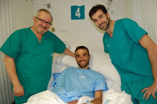 Luis Ángel Maté, del Cofidis, operado con éxito en el Hospital de Molina