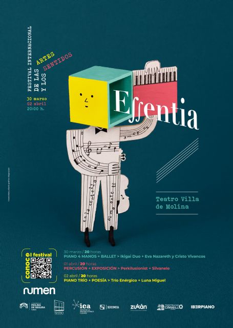 El Teatro Villa de Molina acoge la segunda edición del Festival Internacional de las Artes y los Sentidos ESSENTIA del 30 de marzo al 2 de abril