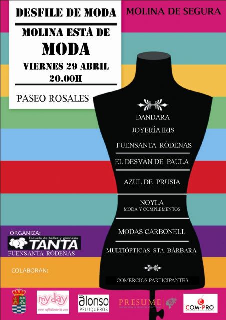 El desfile MOLINA ESTÁ DE MODA se celebra el viernes 29 de abril en el Paseo Rosales