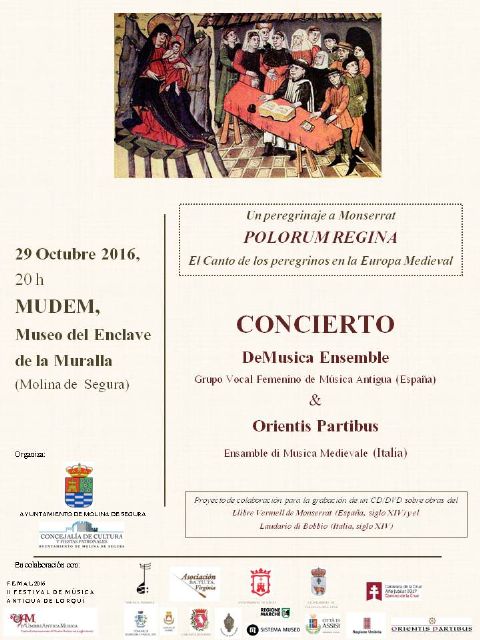 Concierto de música antigua y medieval en el Auditorio 'Virginia Martínez Fernández' del MUDEM el sábado 29 de octubre