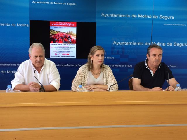 La campaña En marcha por #PENSIONESDIGNAS llega a Molina de Segura el jueves 5 de octubre