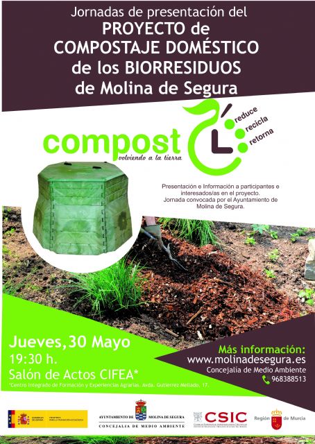 El Ayuntamiento de Molina de Segura pone en marcha un Proyecto de Compostaje Doméstico de los Biorresiduos