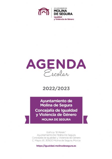 El Ayuntamiento de Molina de Segura hace entrega de agendas académicas al alumnado de ciclos formativos con motivo de la campaña NO ES NO a la violencia machista