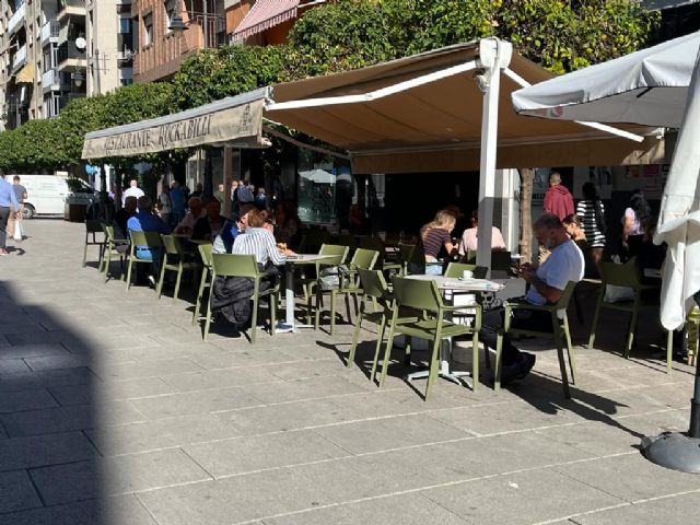 El Gobierno local de Molina de Segura lleva al Pleno de octubre una moción para suprimir la ordenanza de la tasa de ocupación de mesas y sillas a la hostelería