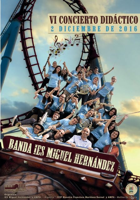 La Banda del IES Miguel Hernández de Bigastro ofrece un concierto didáctico en el Colegio Maestro Francisco Martínez Bernal de Molina de Segura el viernes 2 de diciembre