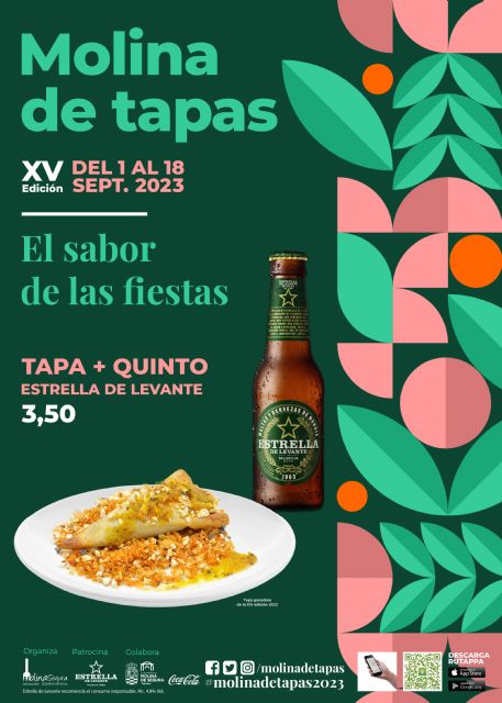La Ruta MOLINA DE TAPAS 2023 arranca el viernes 1 de septiembre bajo el lema El sabor de las fiestas
